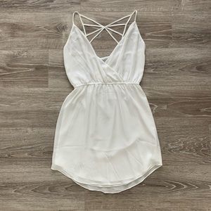 Naked Zebra White Mini Dress